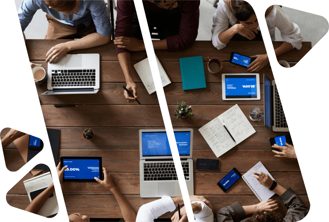 Custom web and mobile app interfaces built by Playtime Group