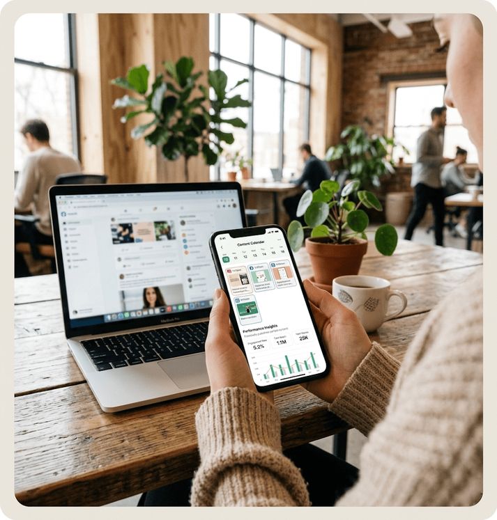 Social media management — content strategy and community building