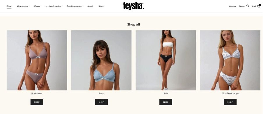 Teysha Shopify