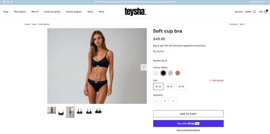 Teysha Shopify